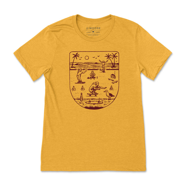 Skaters Tee-Mustard – Moore