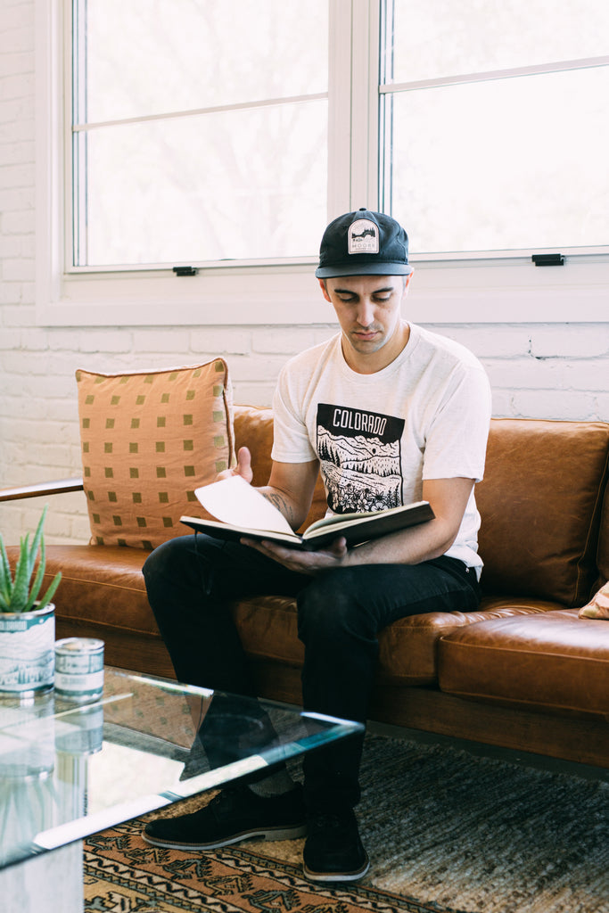 Colorado Mountain Tee-Oatmeal