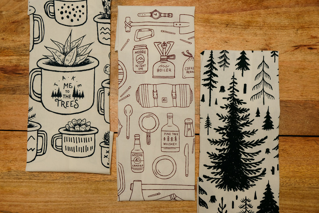 Camp Gear Tea Towel