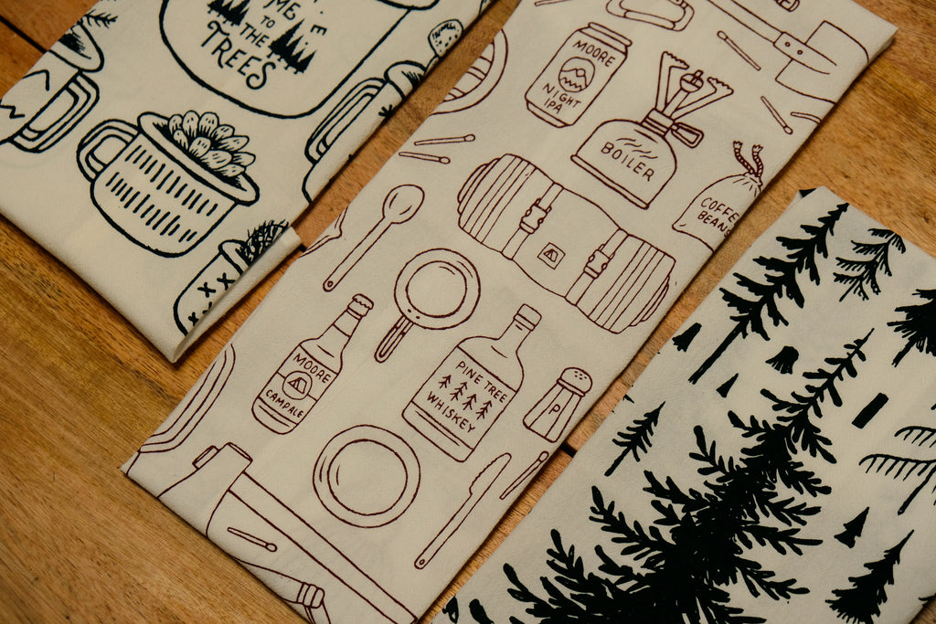 Camp Gear Tea Towel