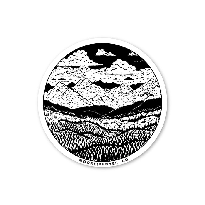 Mountain Range Sticker