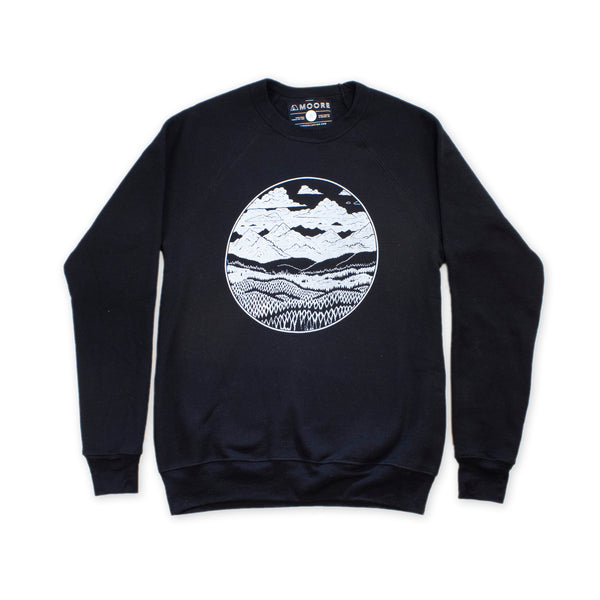 Mountain printed crew discount neck