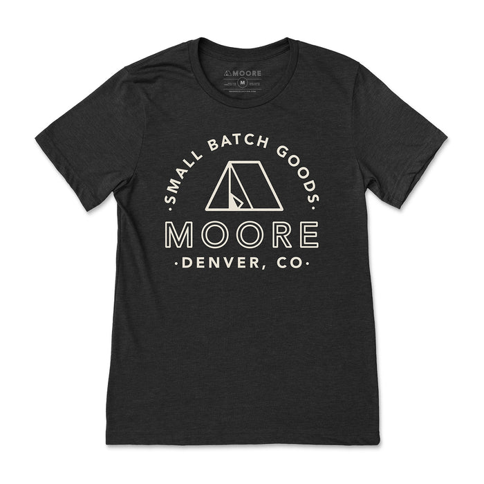 Moore Logo Tee-Black Heather