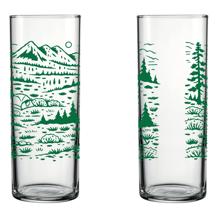 Camping Tall Glass