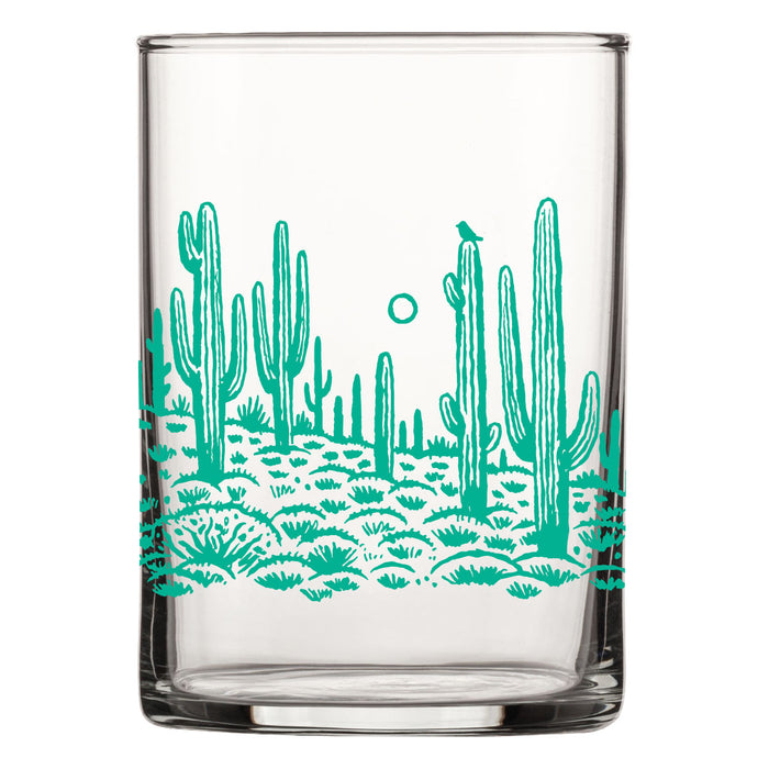 Saguaros Rocks Glass