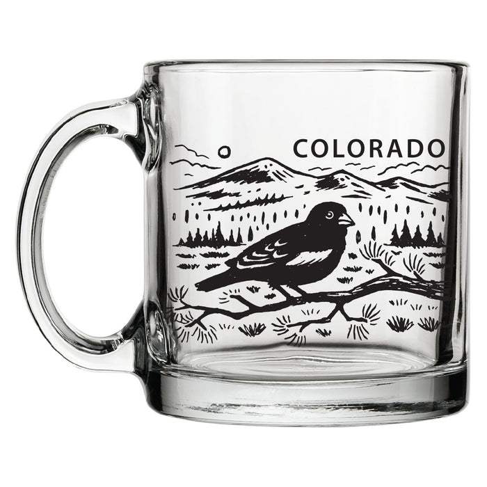 Colorado Bird Glass Mug