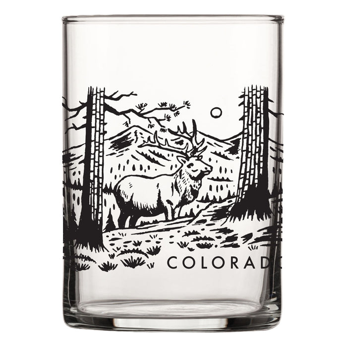 Colorado Elk Rocks Glass