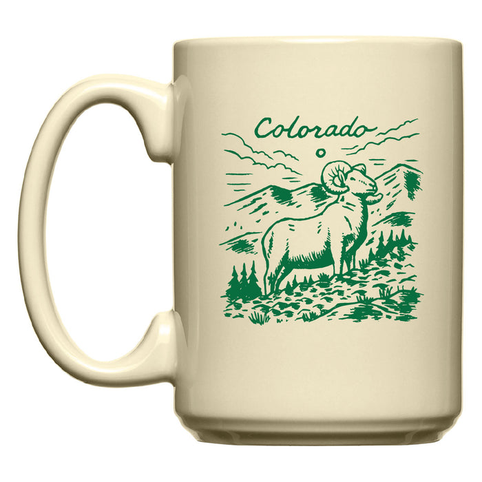 Colorado Diner Mug-Cream