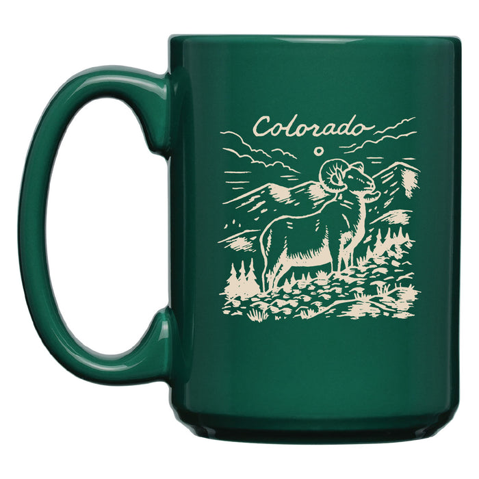 Colorado Diner Mug-Green