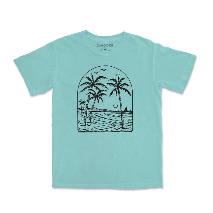 Beach Vibes Tee-Vintage Chalky Mint