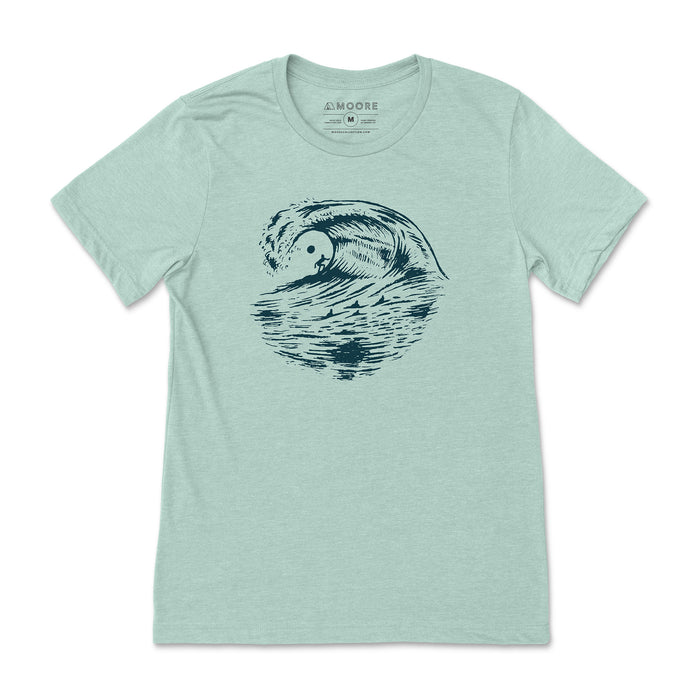 Big Wave Tee-Dusty Blue