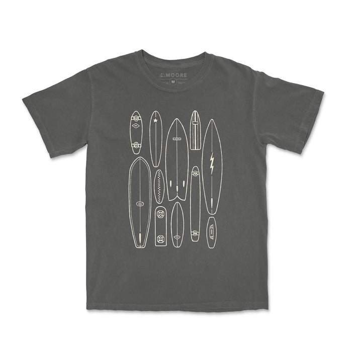 Boards Tee-Vintage Dark Gray