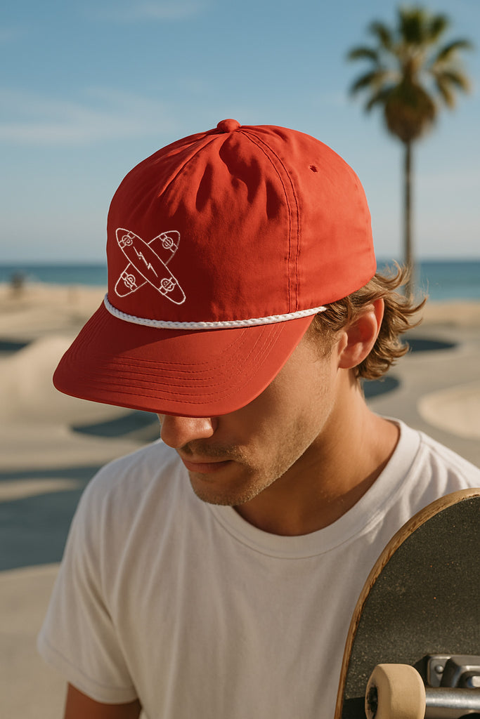 Boards Rope Hat-Red
