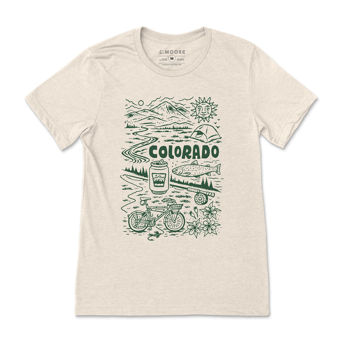 Adventure Colorado Tee-Oatmeal