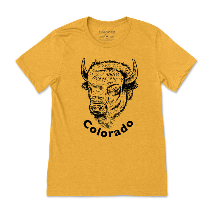Colorado Buffalo Tee-Mustard
