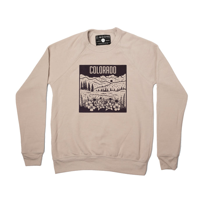 Colorado Mountain Crewneck-Dust