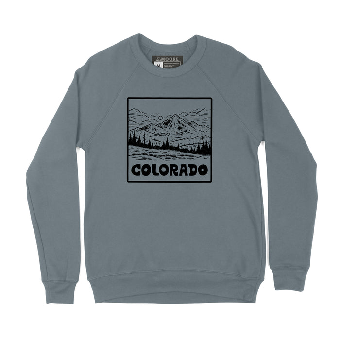 Colorado Alpine Crewneck-Blue Storm