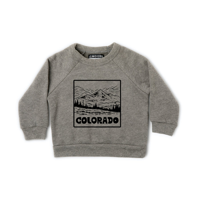 Kids Colorado Alpine Crewneck-Gray