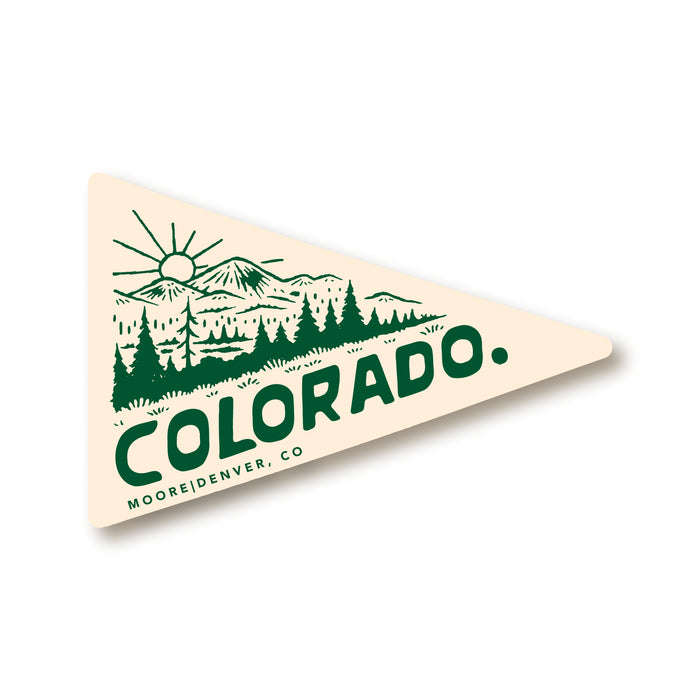 Colorado Day Pennant Sticker