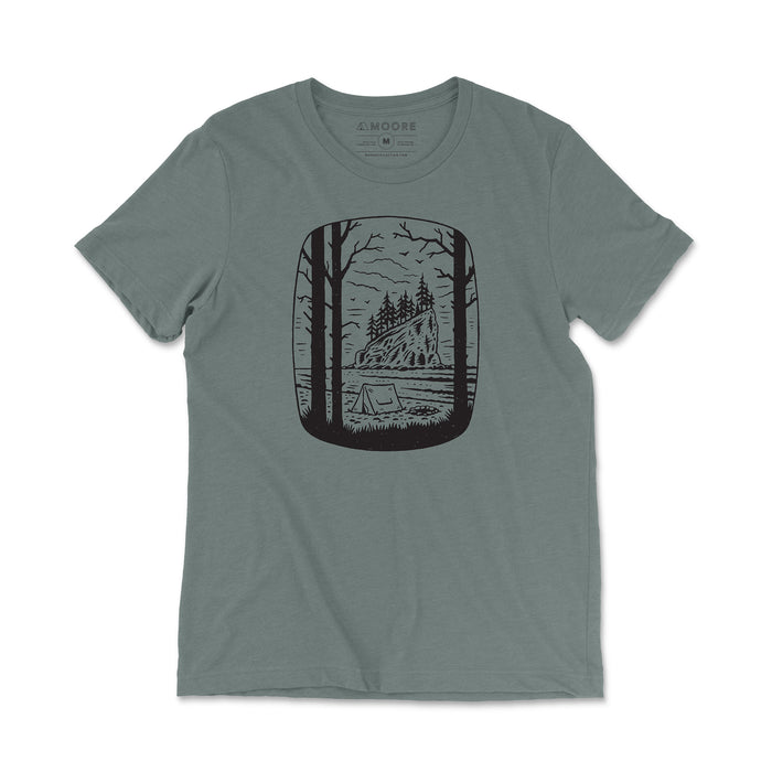 Coastal Camp Tee-Blue Storm Triblend