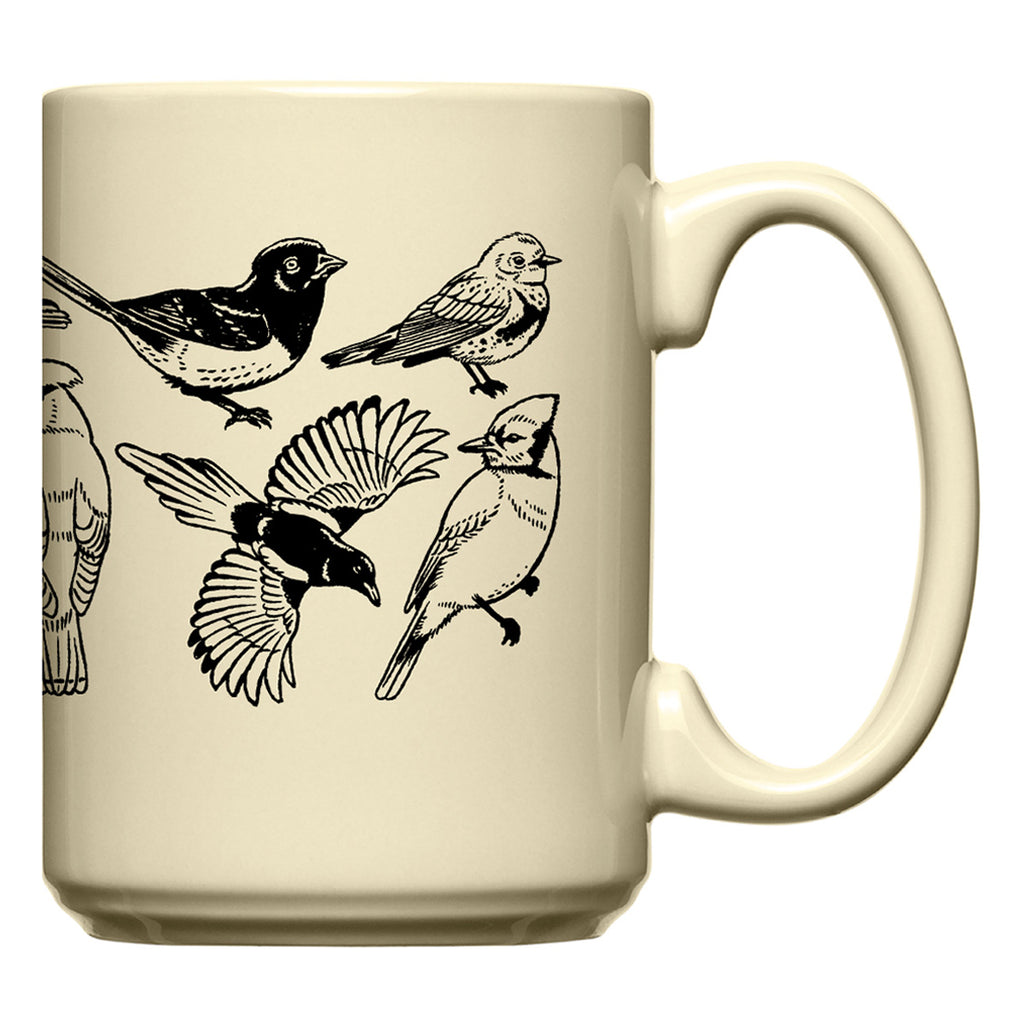 Birds Diner Mug-Cream