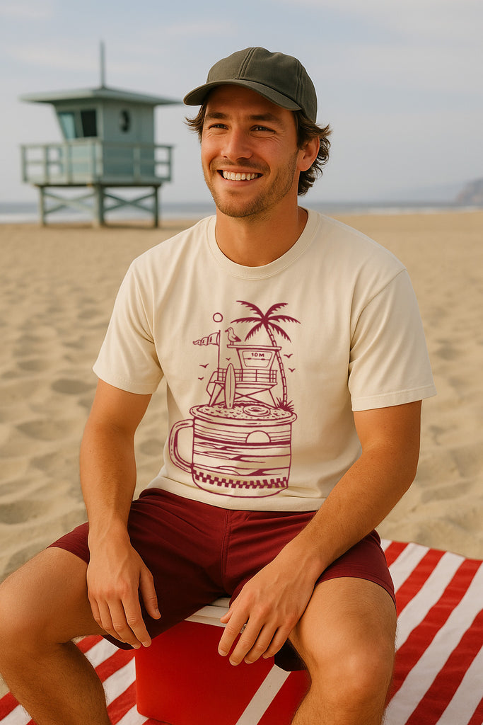Lifeguard Tower Tee-Vintage Ivory 