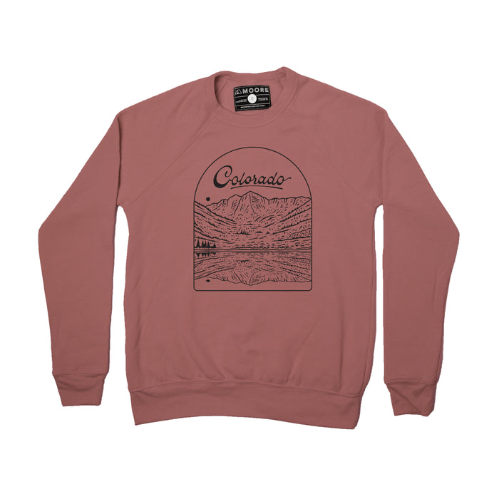 Maroon Bells Crewneck-Mauve