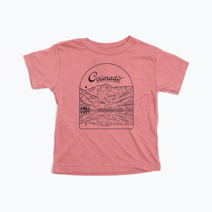 Kids Maroon Bells Tee-Muave