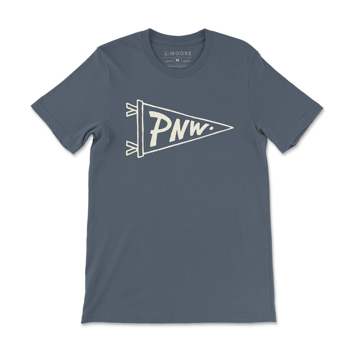 PNW Pennant Tee-Navy