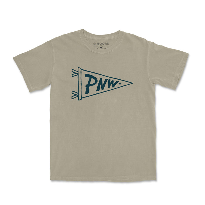 PNW Pennant Tee-Vintage Sandstone