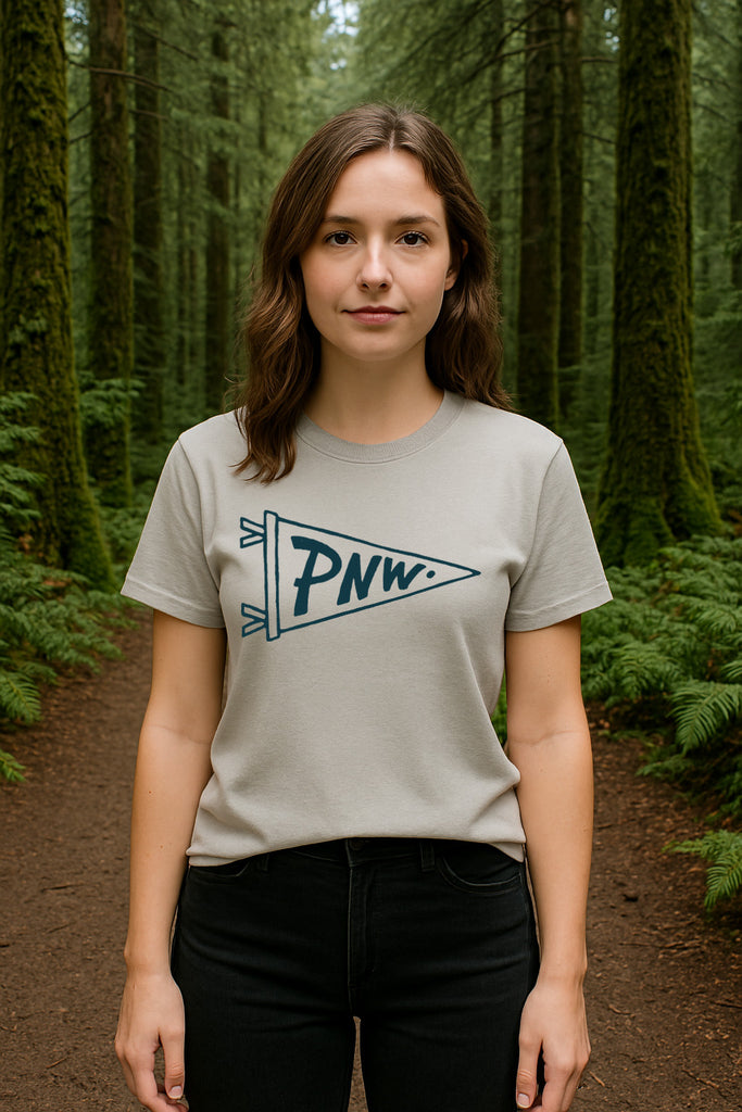 PNW Pennant Tee-Vintage Sandstone