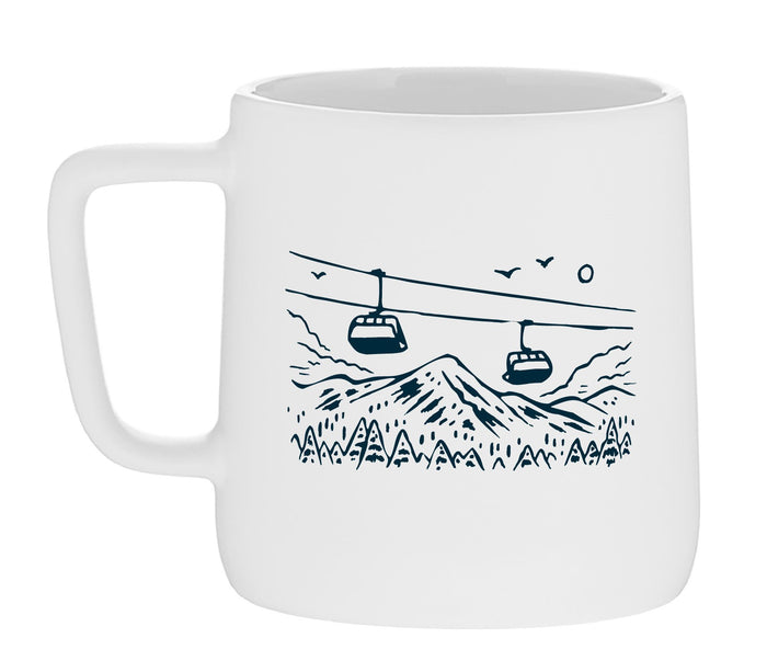 Ski Lift Mug-White