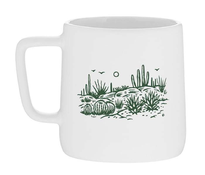 Desert Plants Mug-White