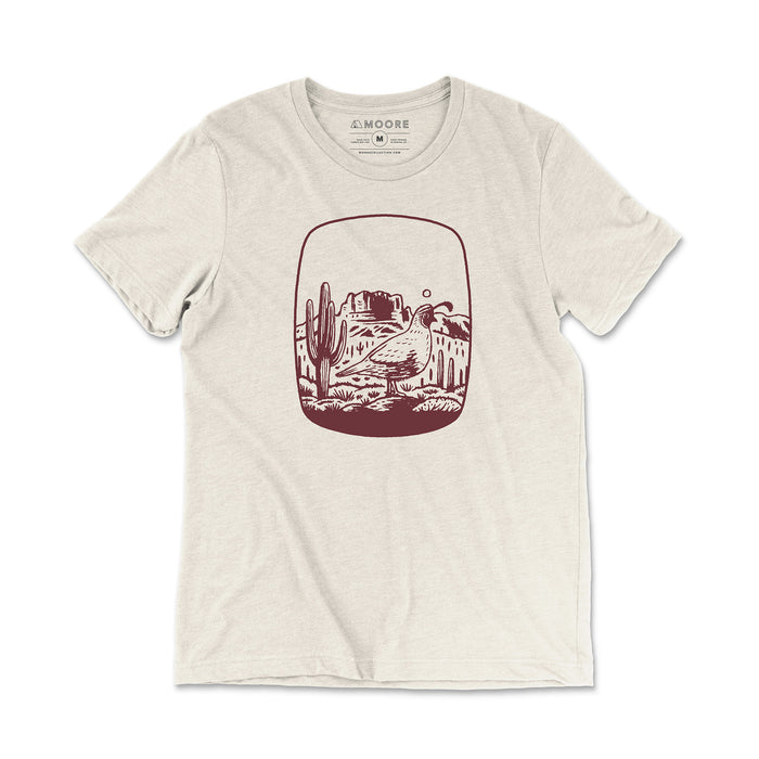 Quail Tee-Natural Triblend