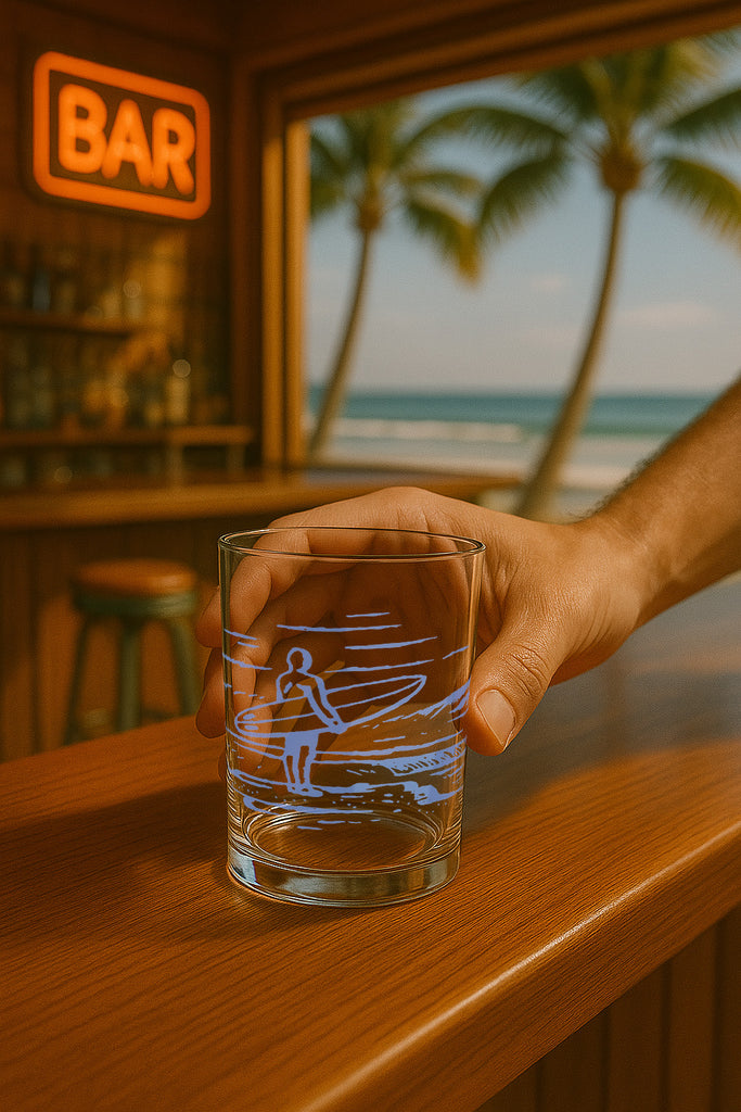 Surfer Rocks Glass 