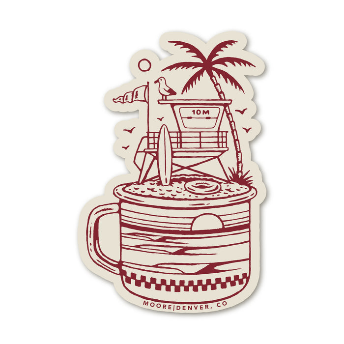 Lifeguard Tower Sticker