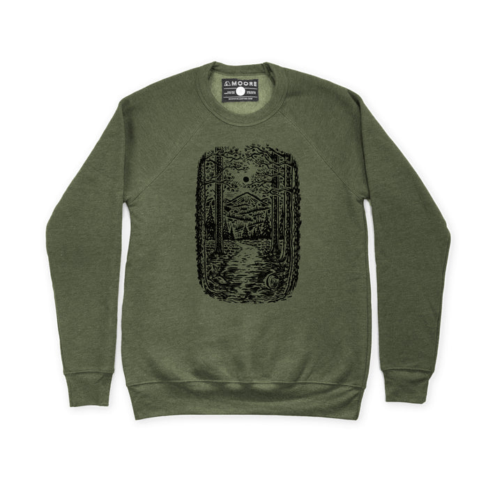 Trail Crewneck-Olive