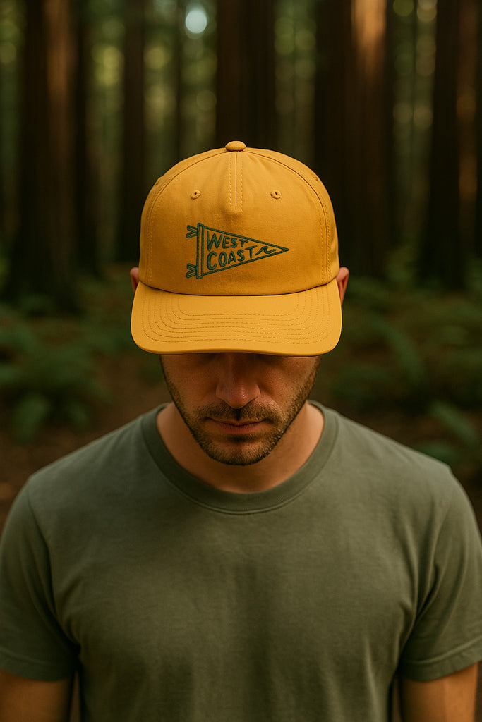 West Coast Pennant Hat-Mustard