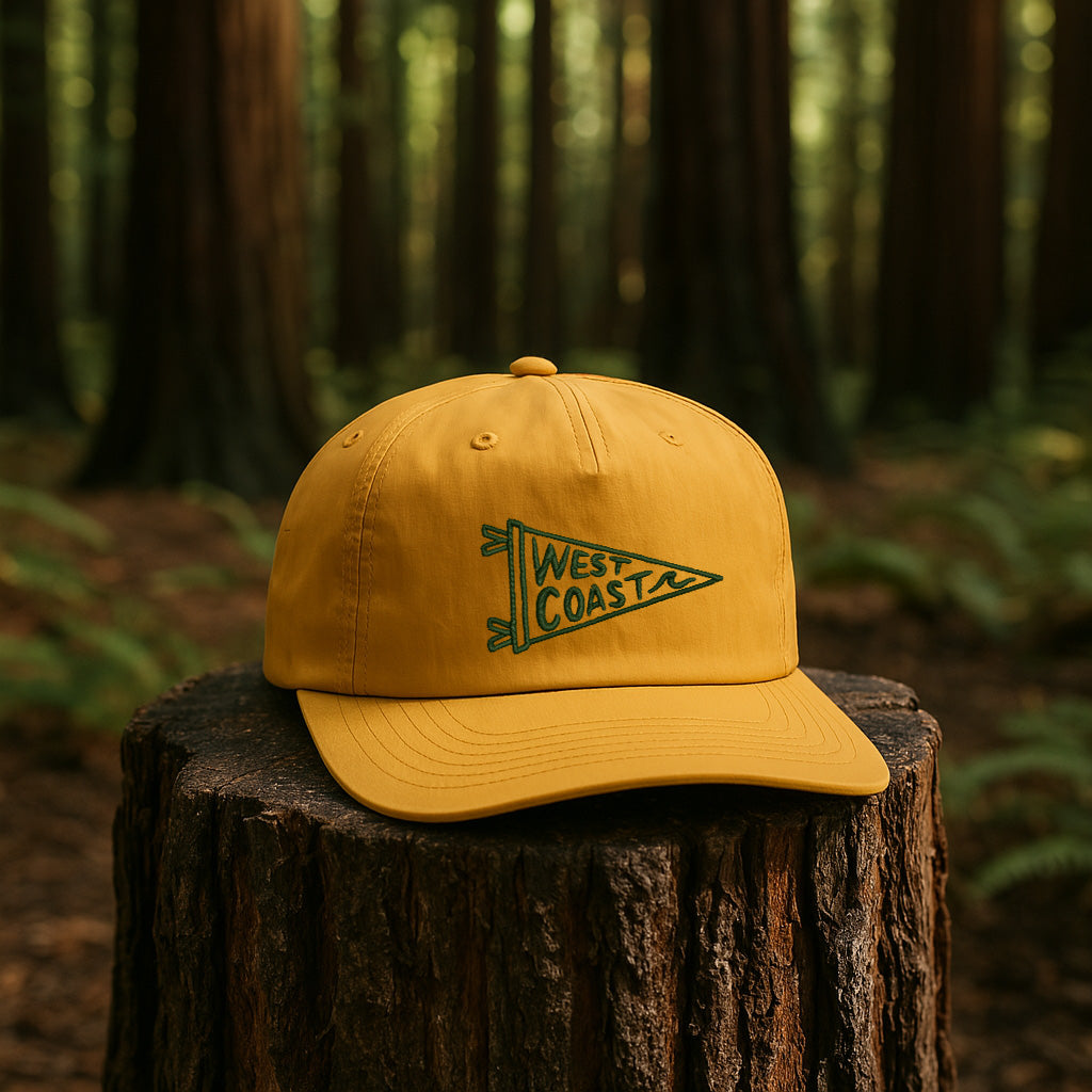 West Coast Pennant Hat-Mustard