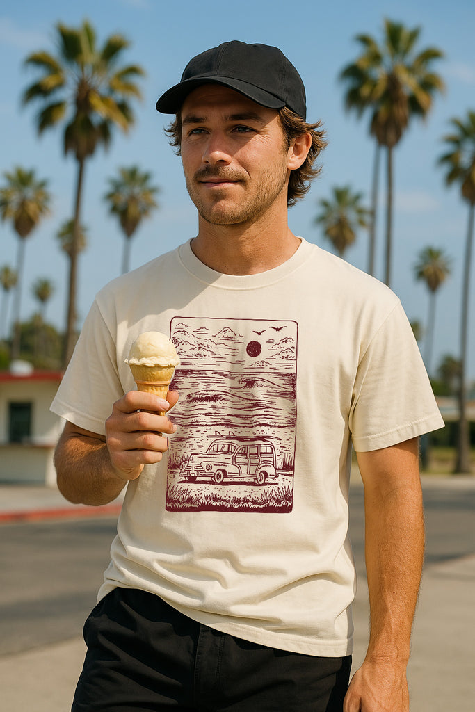Woody Tee-Vintage Ivory