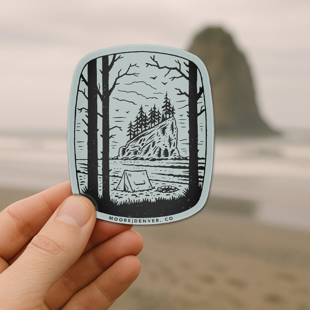 Coastal Camp Sticker