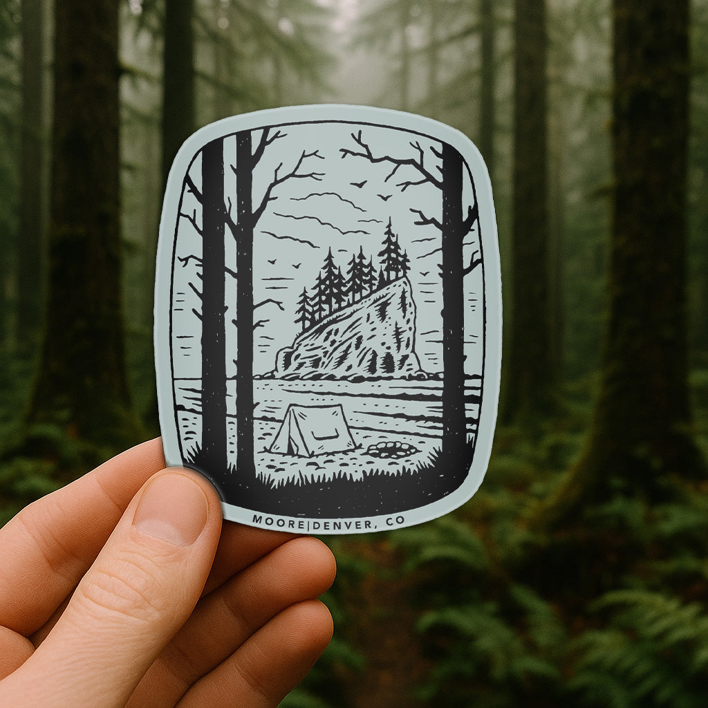 Coastal Camp Sticker