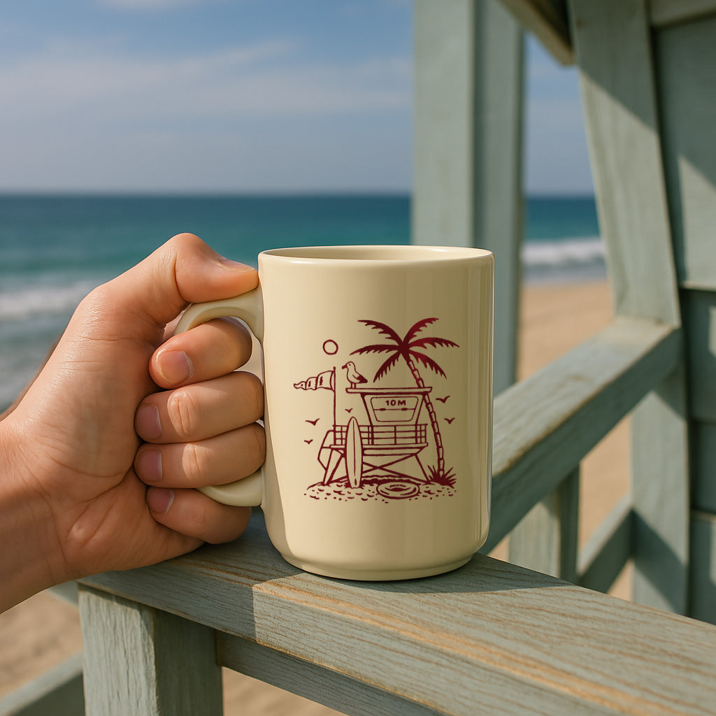 Lifeguard Tower Diner Mug