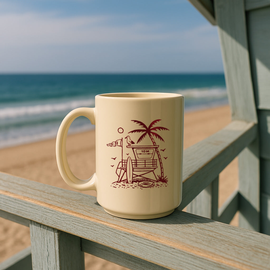 Lifeguard Tower Diner Mug
