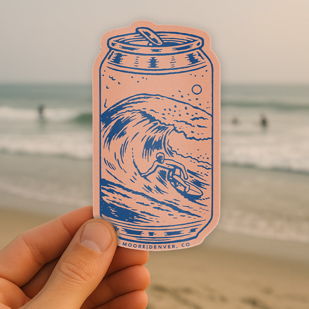 Surf Can Sticker