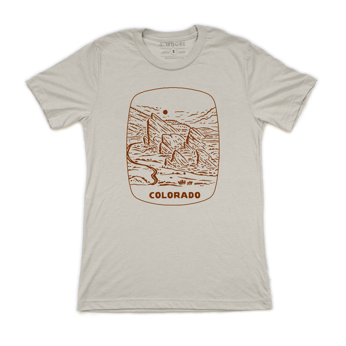 Red Rocks Tee-Heather Cement