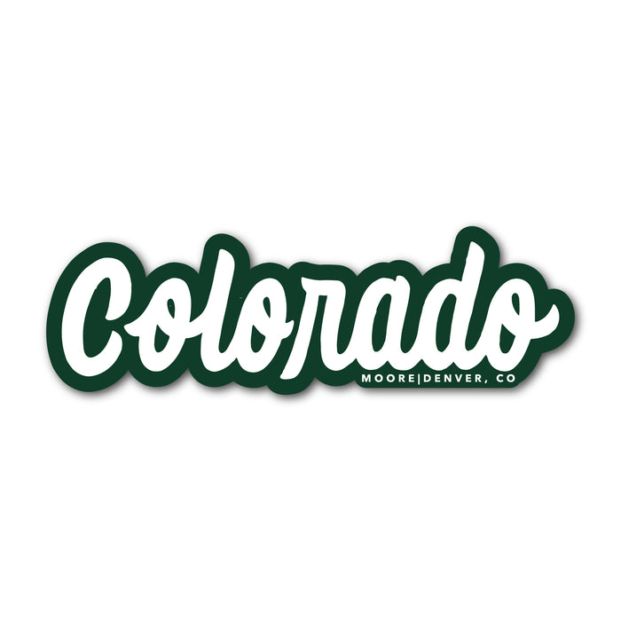 Colorado Script Logo Stickers – Moore