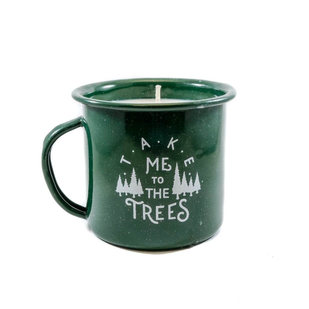 The Trees Enamel Cup Candle