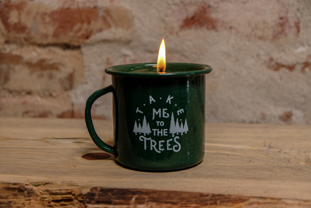 The Trees Enamel Cup Candle