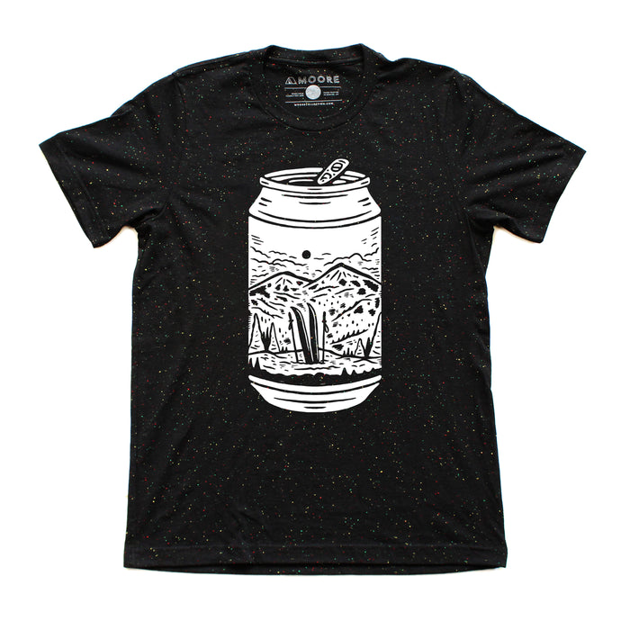 Winter Can Tee-Black Speckled
